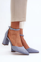 Block heel pumps Step in style