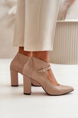 Block heel pumps Step in style