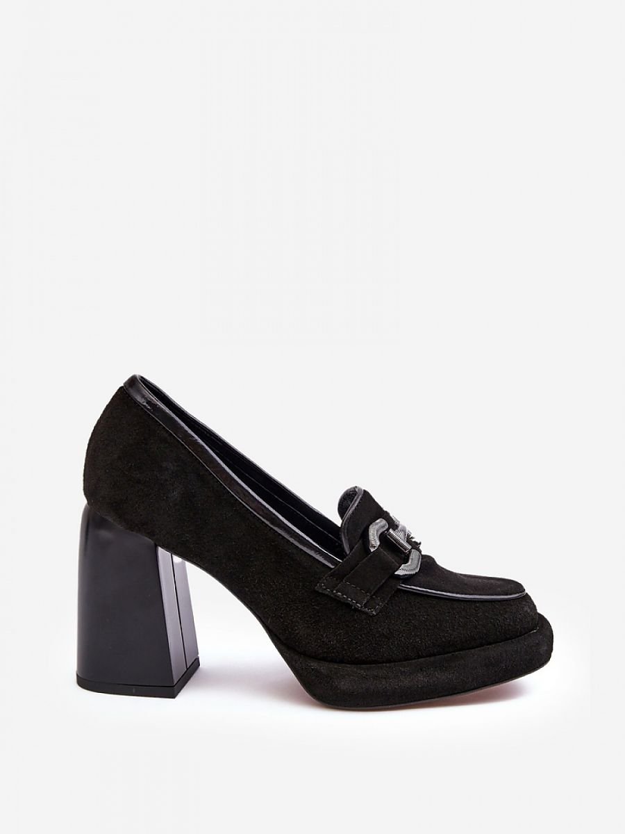 Block heel pumps Step in style