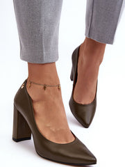 Block heel pumps Step in style