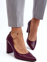 Block heel pumps Step in style