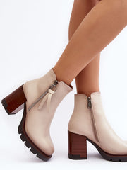 Heel boots Step in style