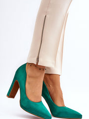 Block heel pumps Step in style