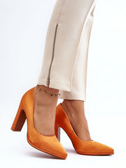 Block heel pumps Step in style