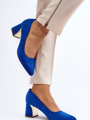 Block heel pumps Step in style