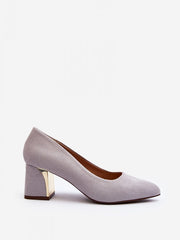 Block heel pumps Step in style