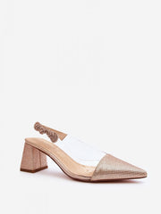 Block heel pumps Step in style