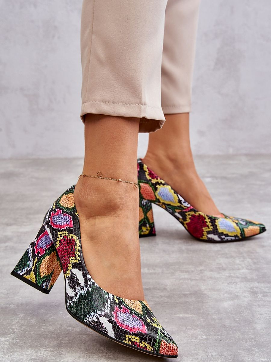 Block heel pumps Step in style