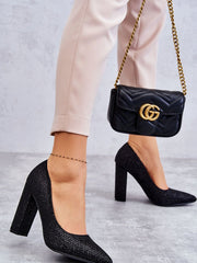 Block heel pumps Step in style