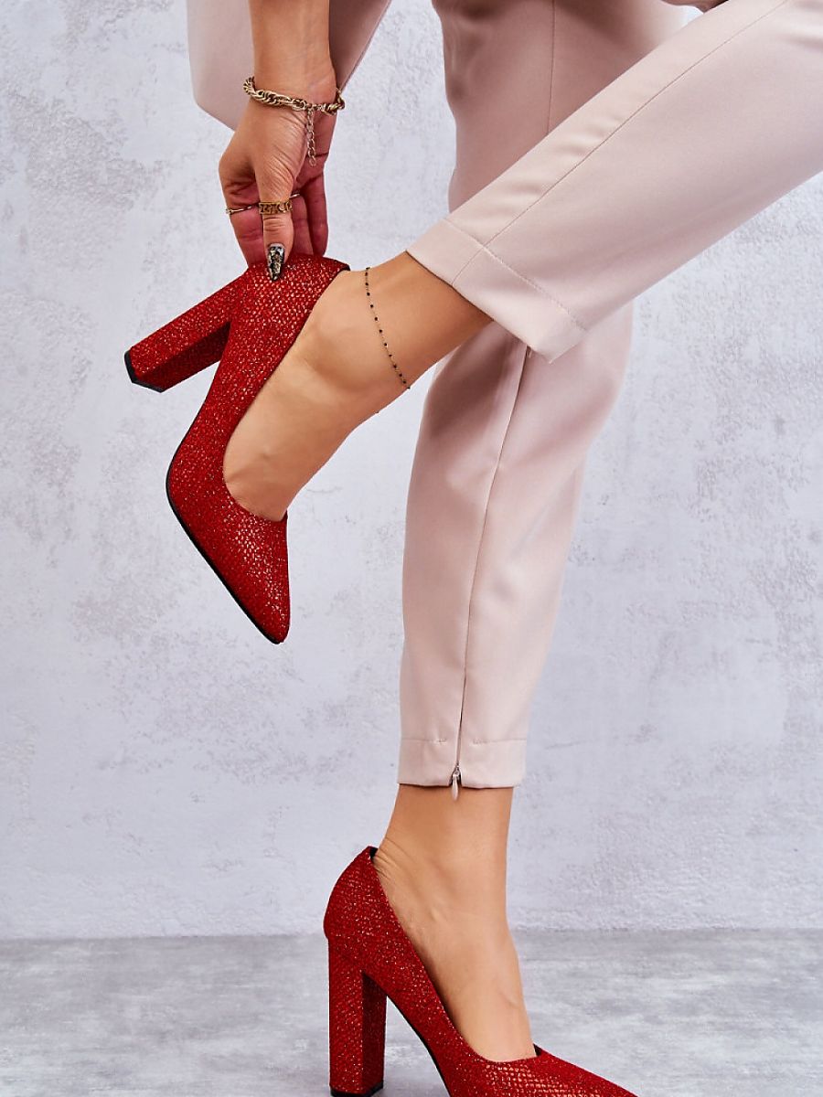 Block heel pumps Step in style