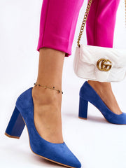 Block heel pumps Step in style