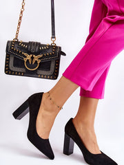 Block heel pumps Step in style