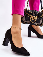 Block heel pumps Step in style