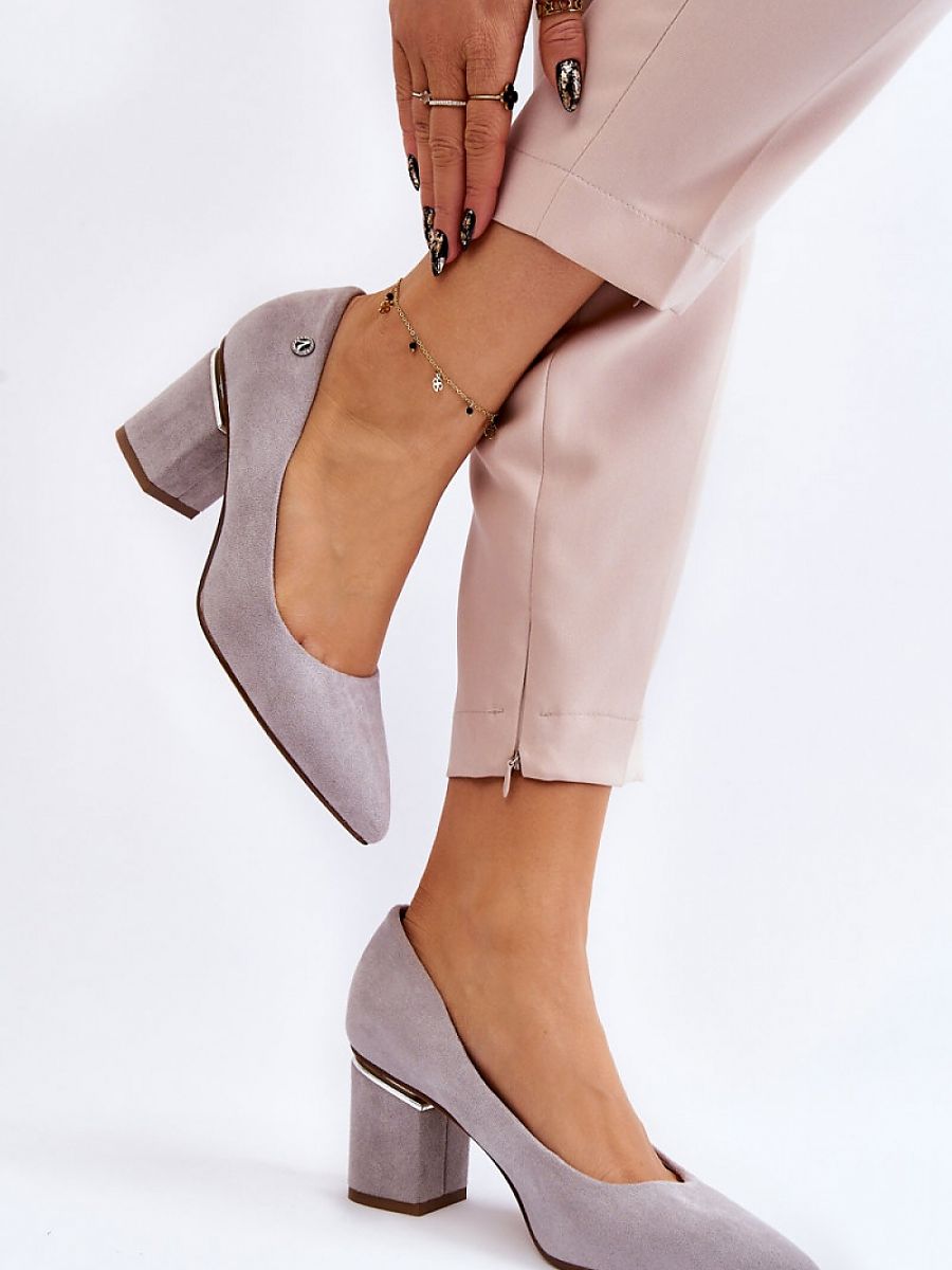 Block heel pumps Step in style