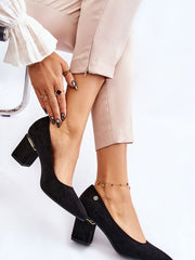 Block heel pumps Step in style