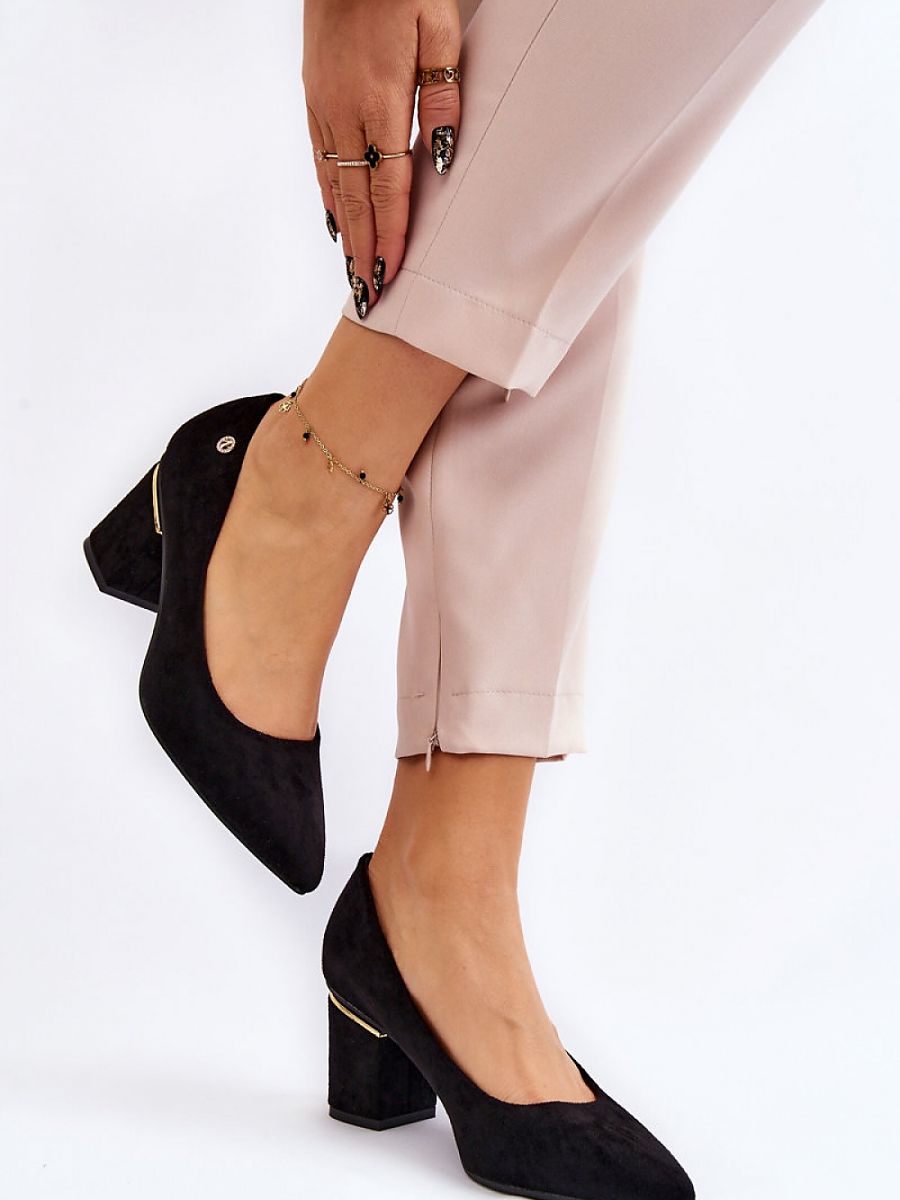 Block heel pumps Step in style