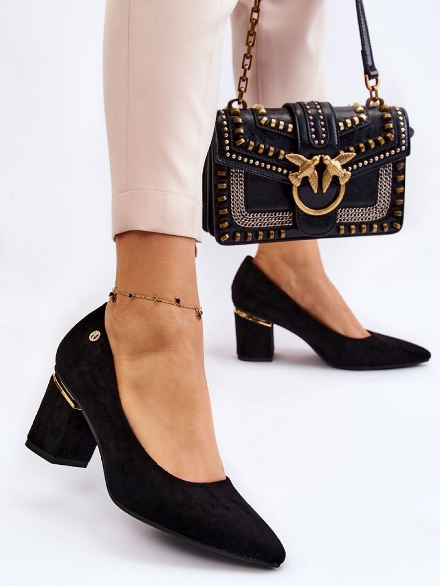 Block heel pumps Step in style