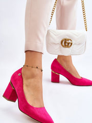 Block heel pumps Step in style