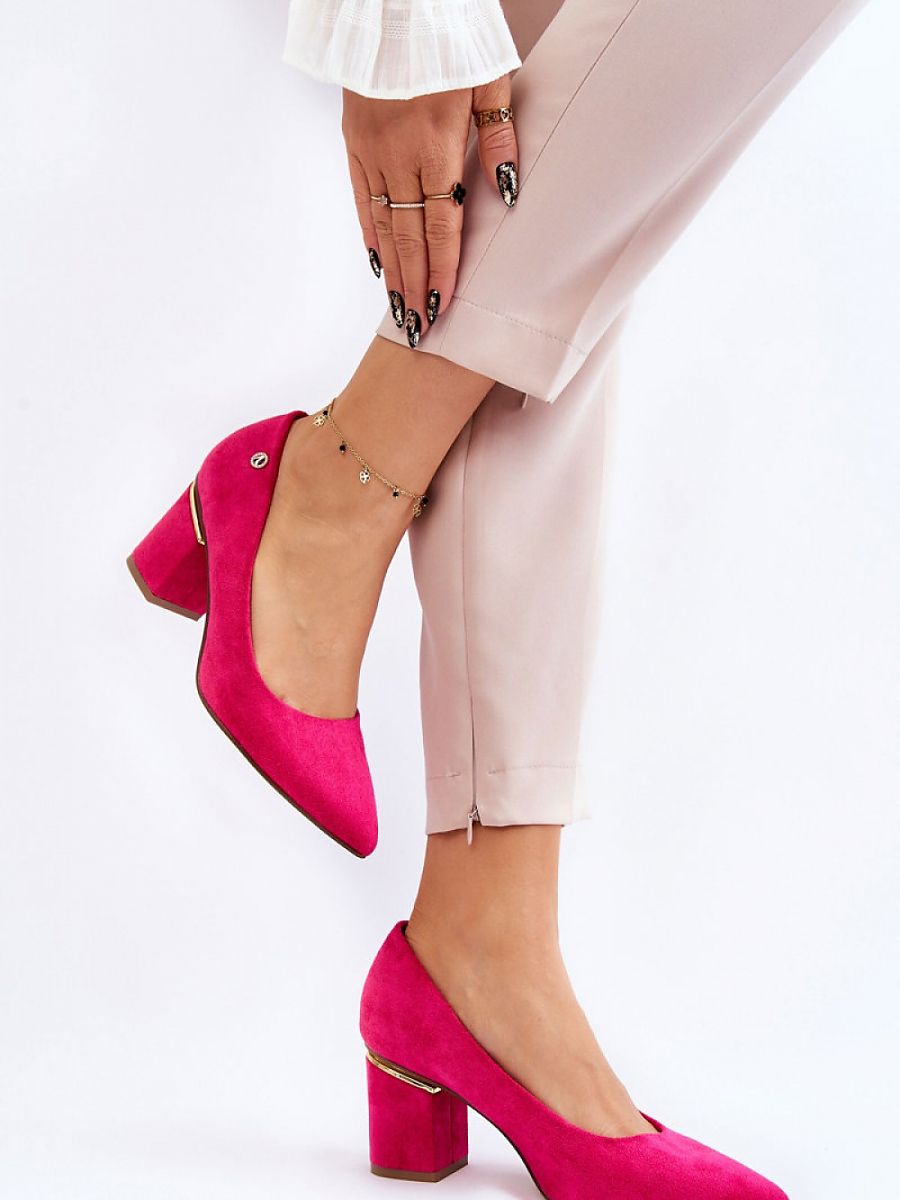 Block heel pumps Step in style