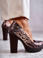 Block heel pumps Step in style