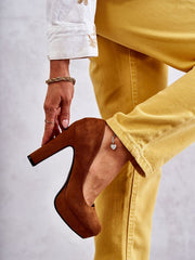 Block heel pumps Step in style