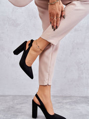 Block heel pumps Step in style