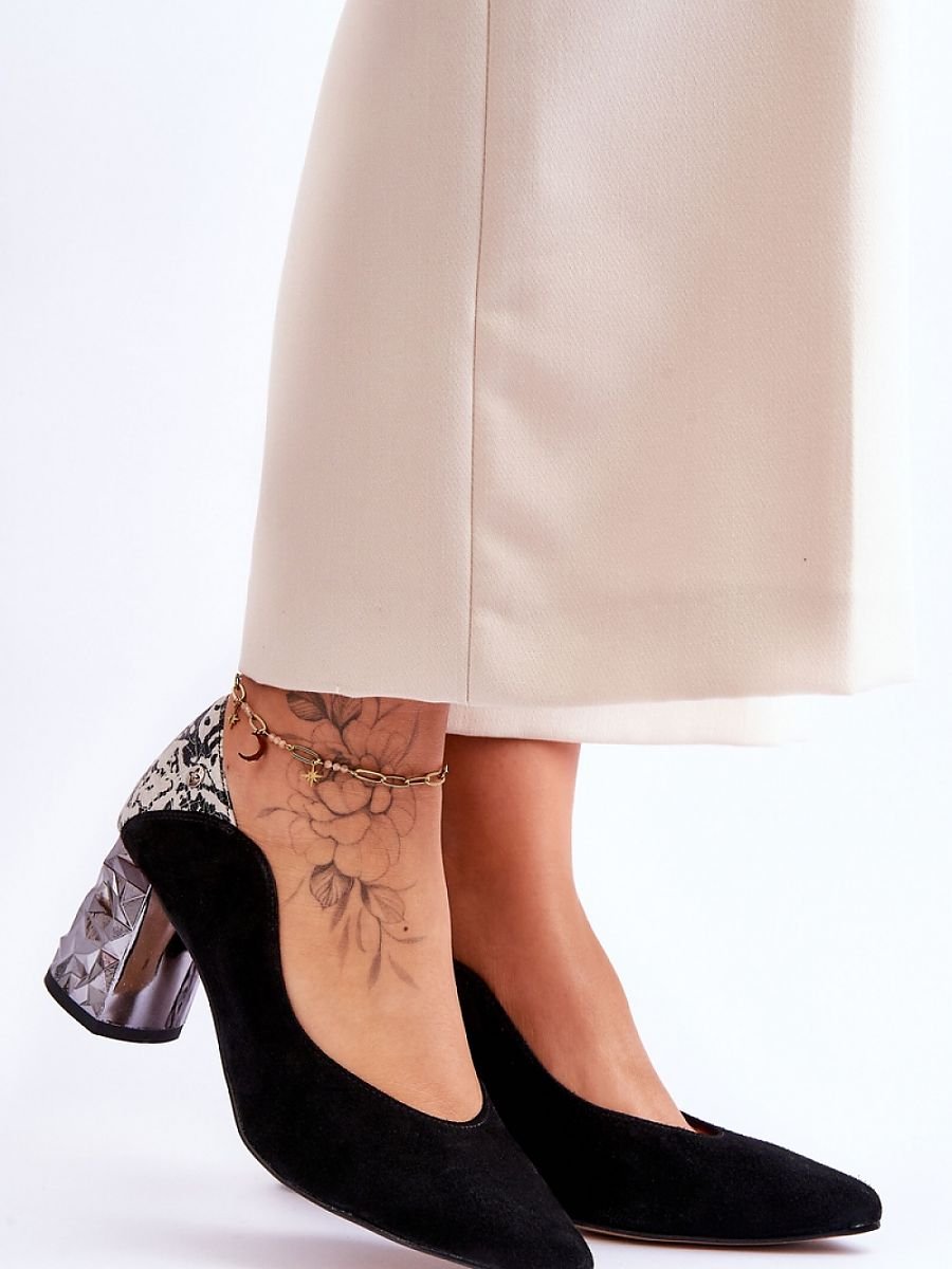 Block heel pumps Step in style