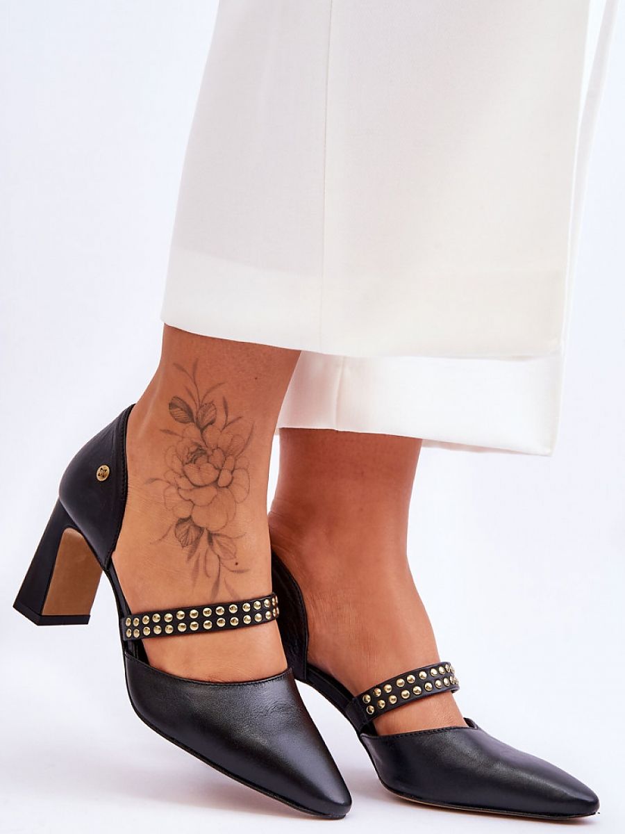 Block heel pumps Step in style