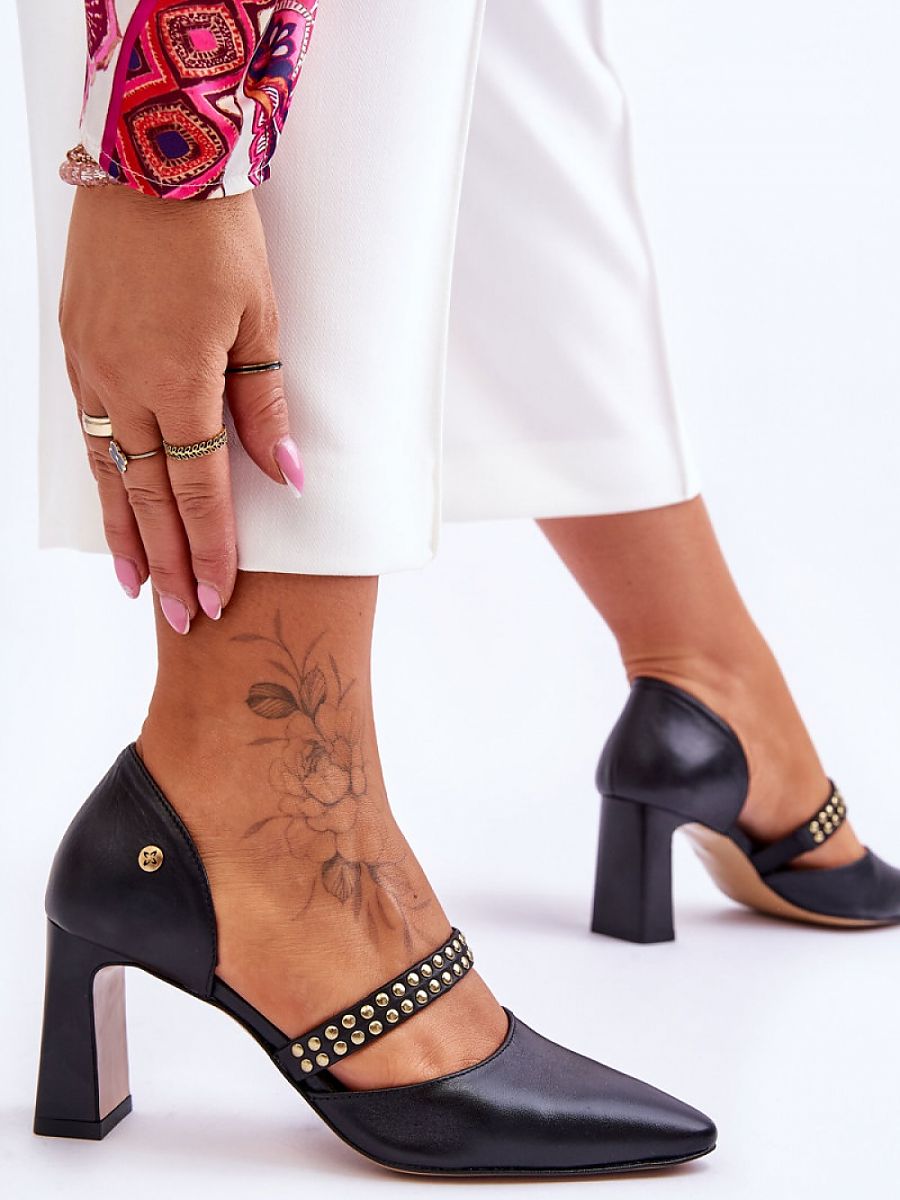 Block heel pumps Step in style