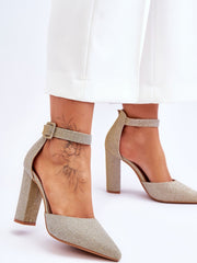 Block heel pumps Step in style