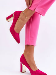 Block heel pumps Step in style