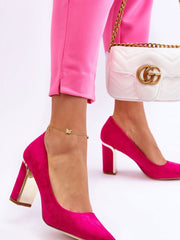 Block heel pumps Step in style