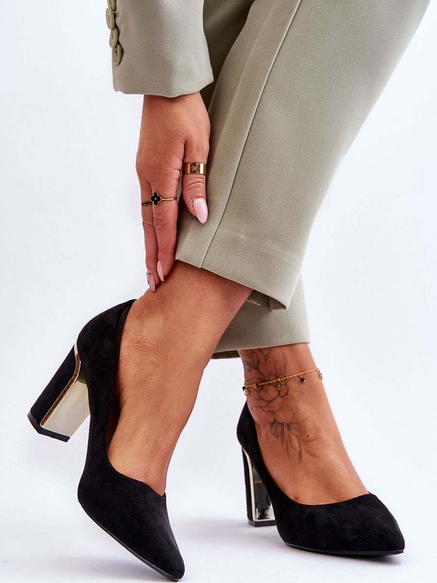 Block heel pumps Step in style