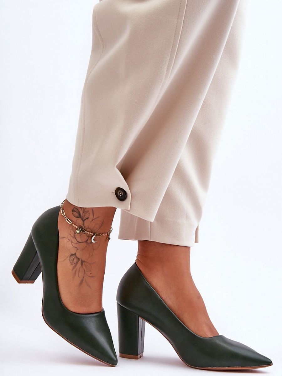 Block heel pumps Step in style